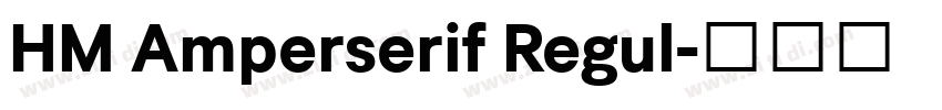 HM Amperserif Regul字体转换